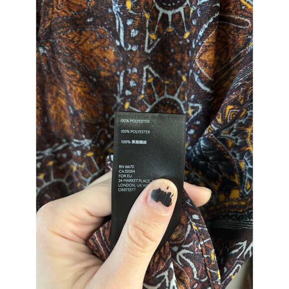 Free People Top Womens Small Blouse Little Runaway Boho Hippie Festival 70s - Picture 5 of 7